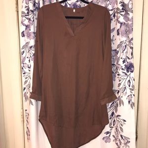 3x shear brown tunic